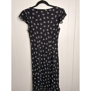 Evan Picone Dress Womens Twelve Floral Beaded Whimsigoth Cocktail Party 90s Sz 8